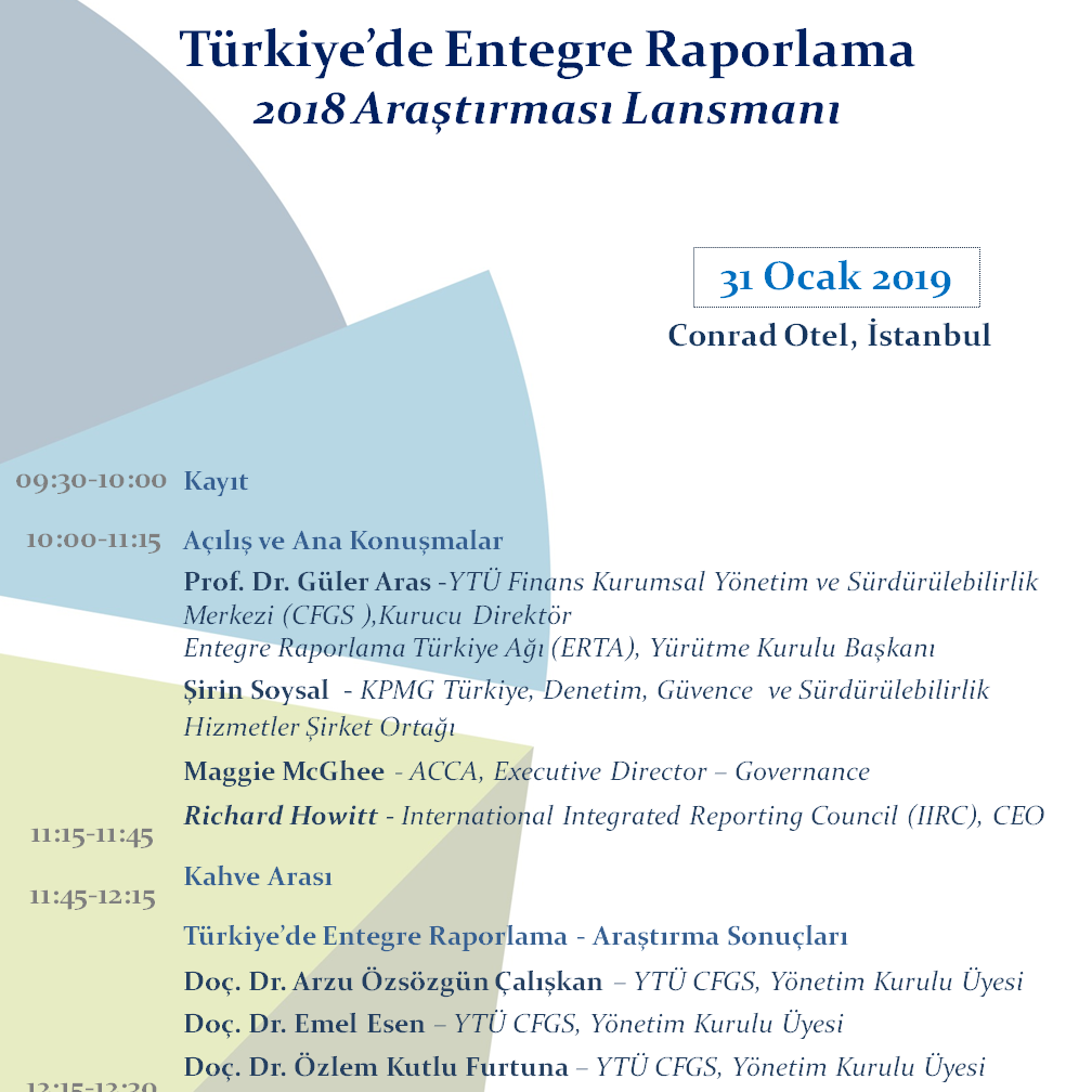 Türkiye’de Entegre Raporlama 2018 Araştırması Lansmanı